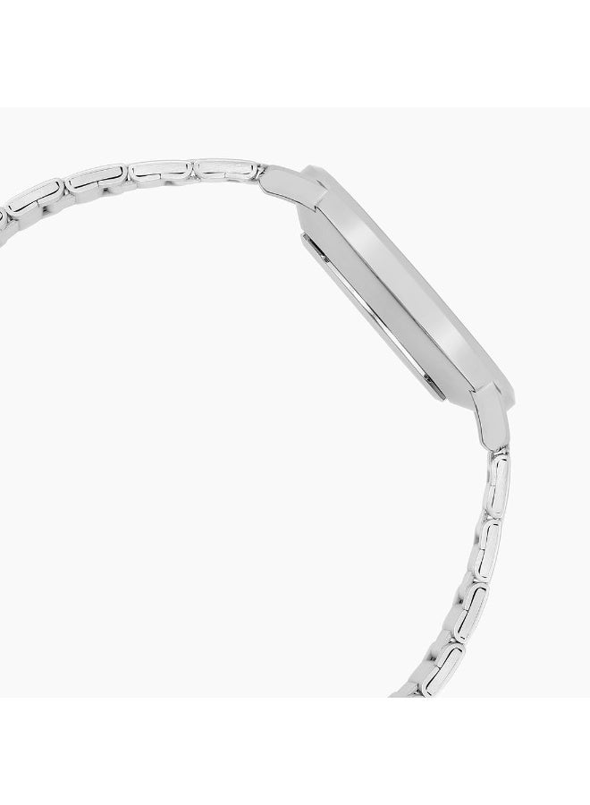 كاسيو Casio Enticer Analog Men’s Watch MTP‑VT03D‑7BDF, 46mm White Dial, Silver Stainless Steel Case & Band, Water‑Resistant - Image 3